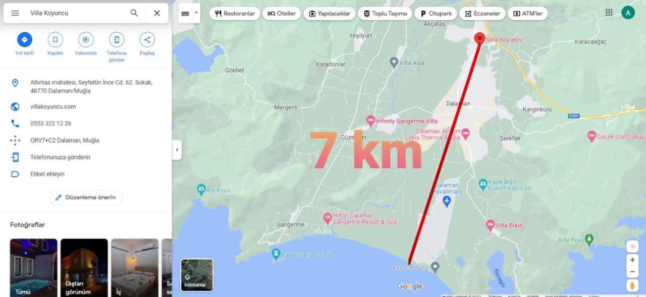 Villa Koyuncu Dalaman Bagian luar foto